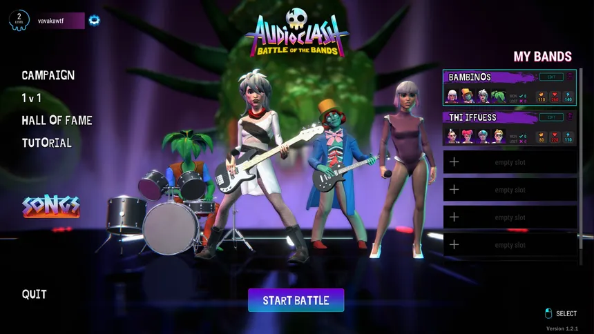 Скриншот 2 к игре AudioClash: Battle of the Bands