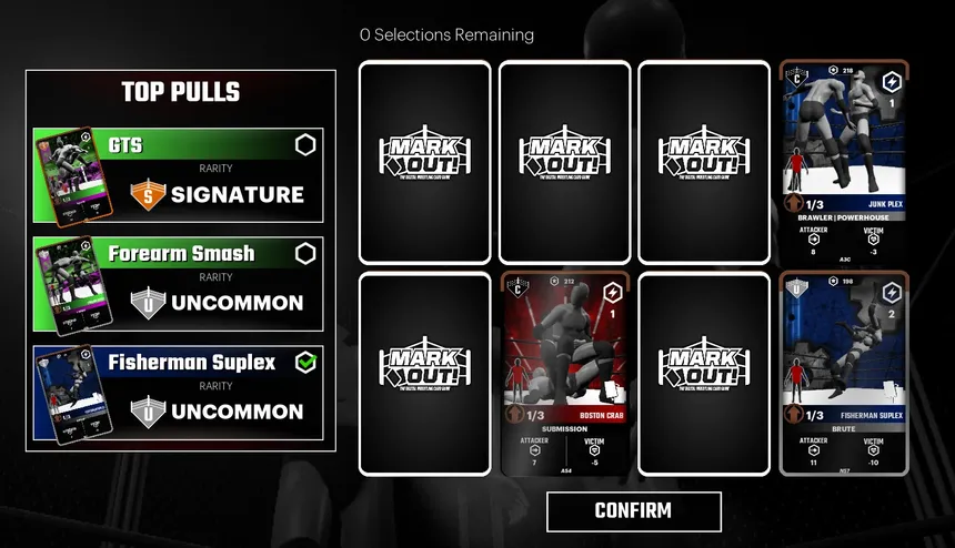 Скриншот 5 к игре Mark Out! The Wrestling Card Game