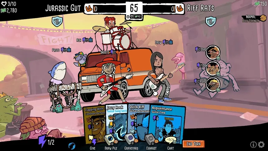 Скриншот 1 к игре Battle Bands: Rock & Roll Deckbuilder