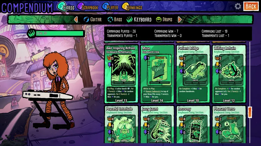 Скриншот 5 к игре Battle Bands: Rock & Roll Deckbuilder