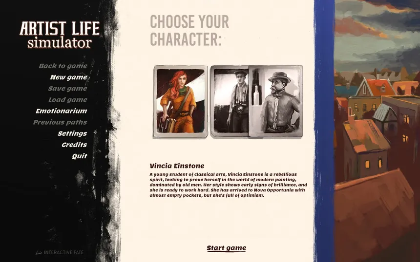Скриншот 1 к игре Artist Life Simulator