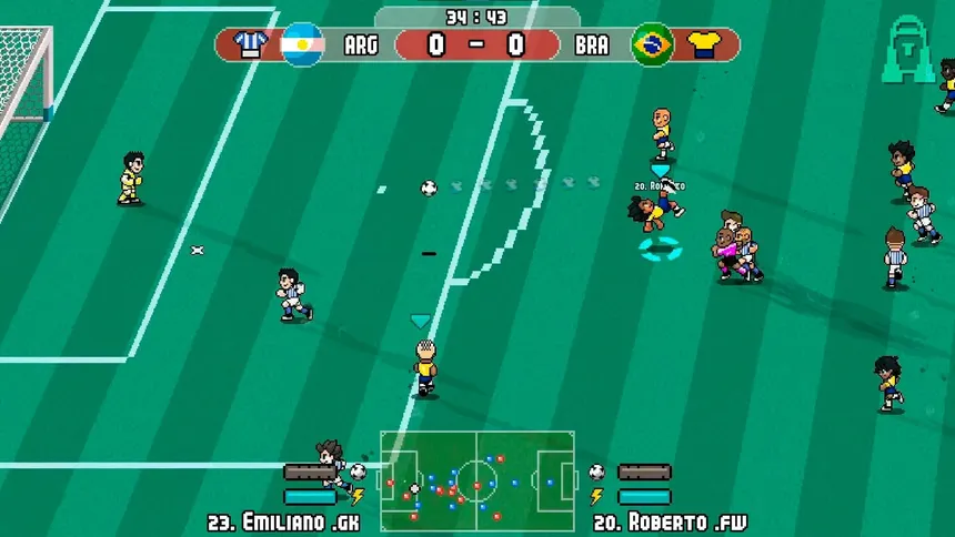 Скриншот 1 к игре Pixel Cup Soccer - Ultimate Edition