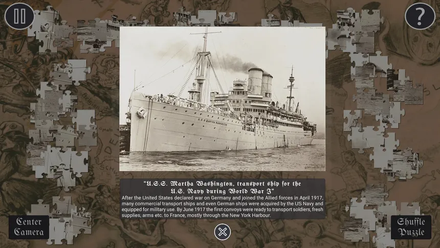 Скриншот 1 к игре Historical Jigsaw Puzzle: World War I
