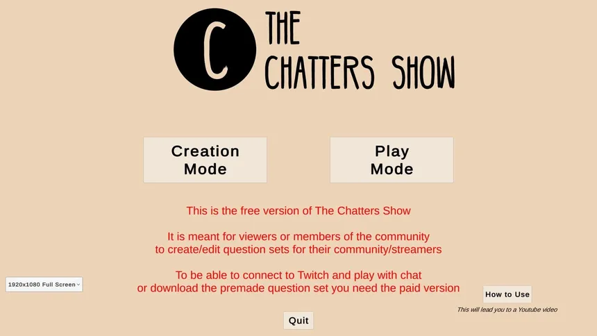 Скриншот 3 к игре The Chatters Show Free Version