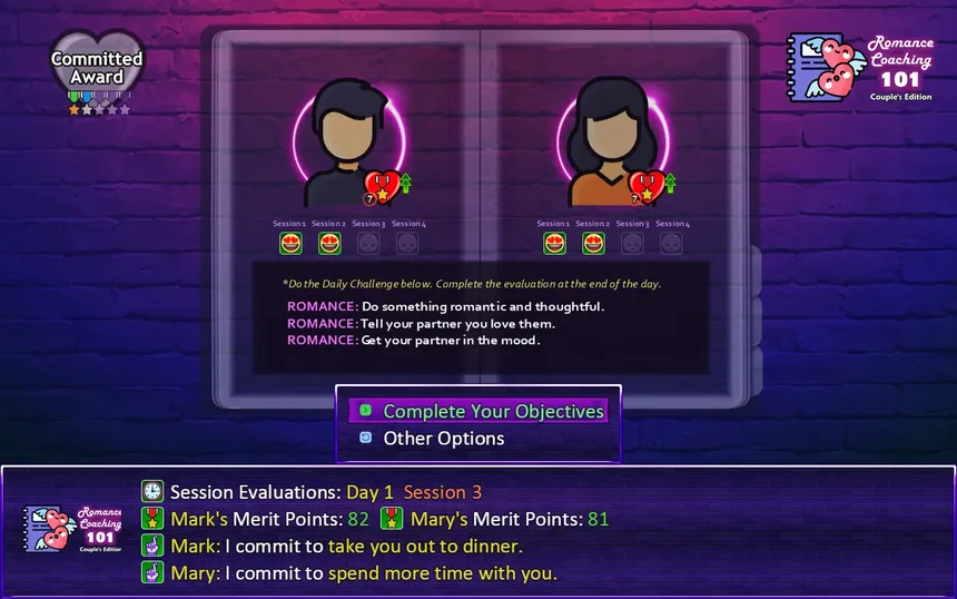Скриншот 1 к игре Romance Coaching 101: Couple's Edition