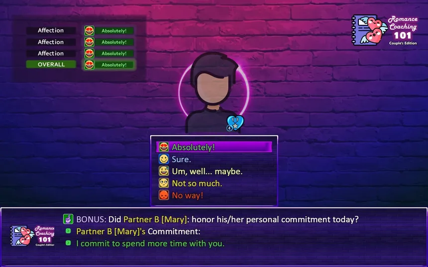 Скриншот 2 к игре Romance Coaching 101: Couple's Edition