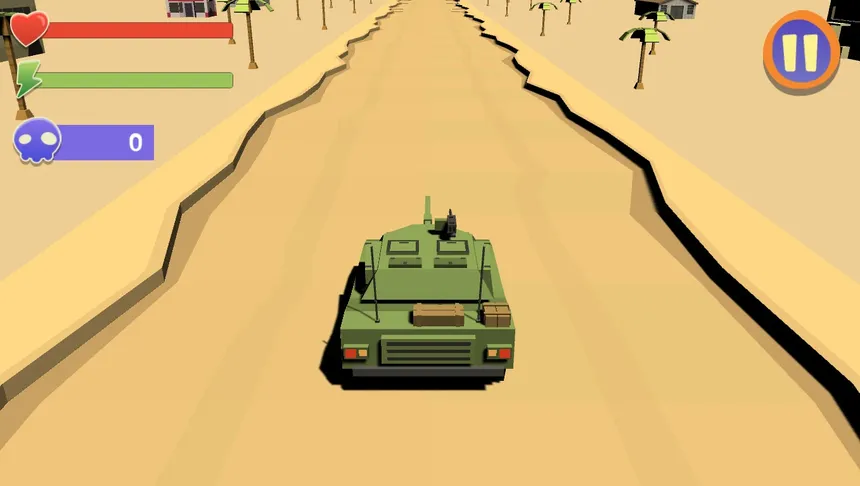 Скриншот 1 к игре Tank Zombie Smasher
