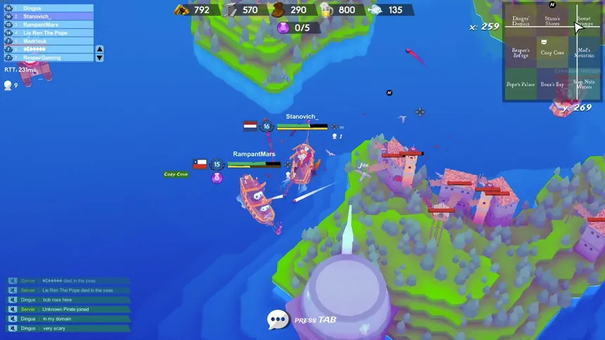 Скриншот 1 к игре Piratopia