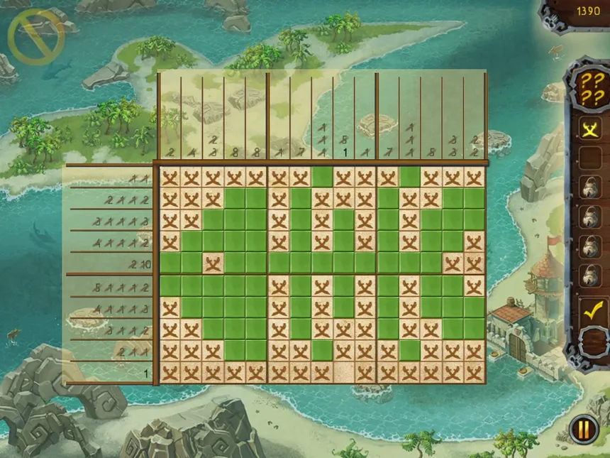 Скриншот 4 к игре Fill and Cross Pirate Riddles