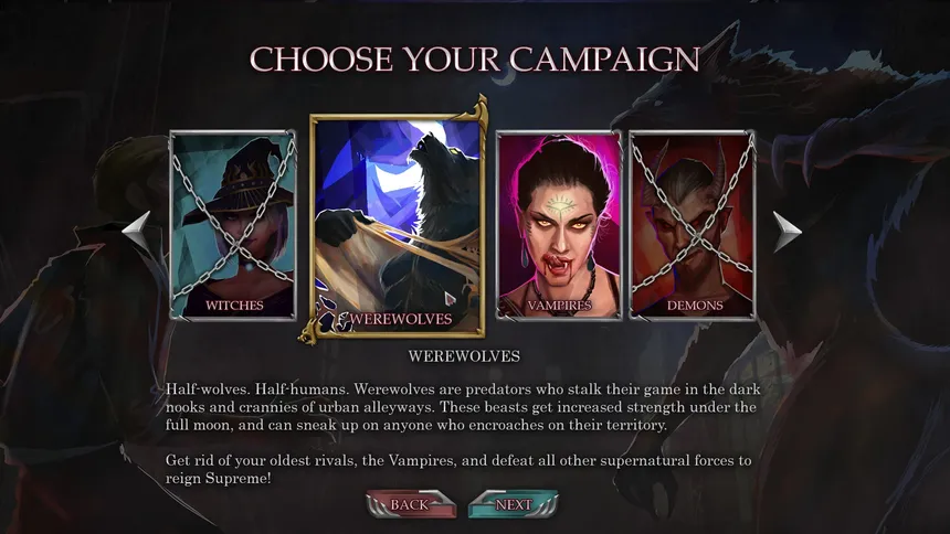 Скриншот 2 к игре Urban Fantasy: Vampires vs Werewolves