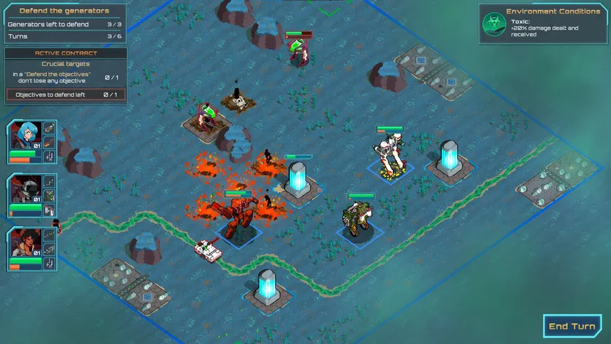 Скриншот 2 к игре Ignited Steel: Mech Tactics