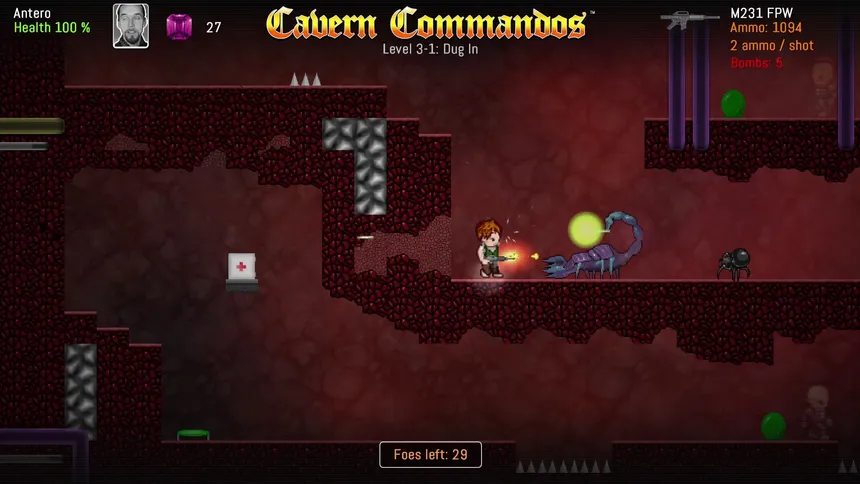Скриншот 4 к игре Cavern Commandos