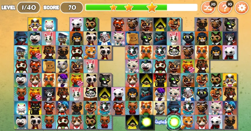 Скриншот 5 к игре Cats - Classic Onet Connect