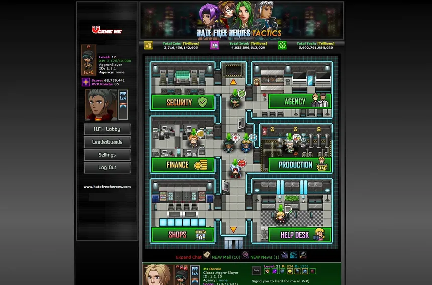 Скриншот 1 к игре Hate Free Heroes Tactics: Strategy Building MMO