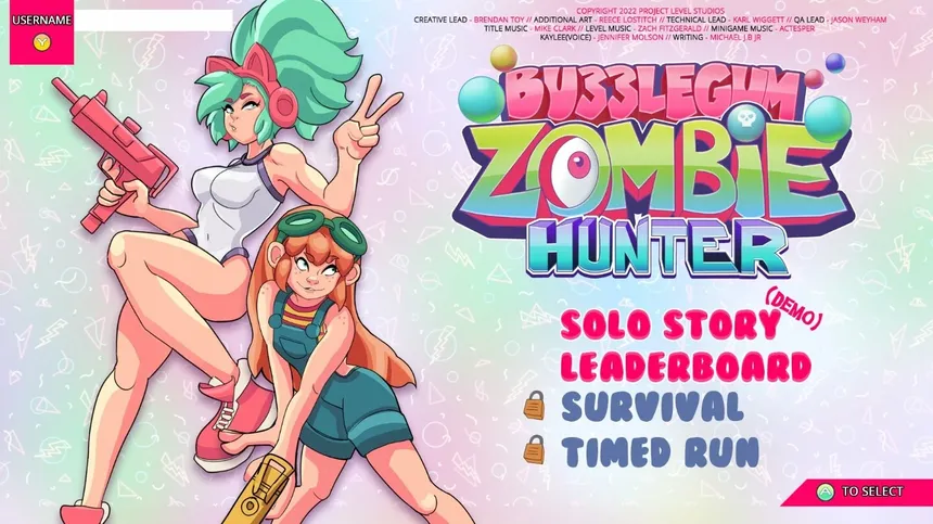 Скриншот 1 к игре Bubblegum Zombie Hunter