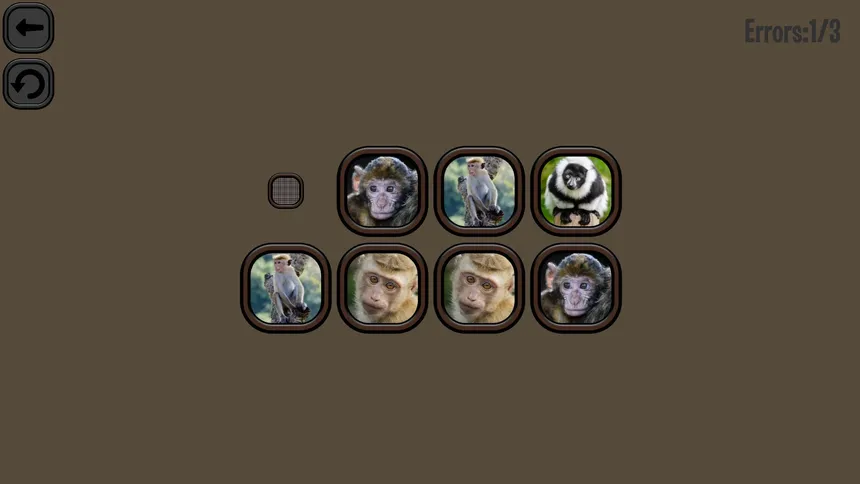 Скриншот 6 к игре Animals Memory: Monkeys