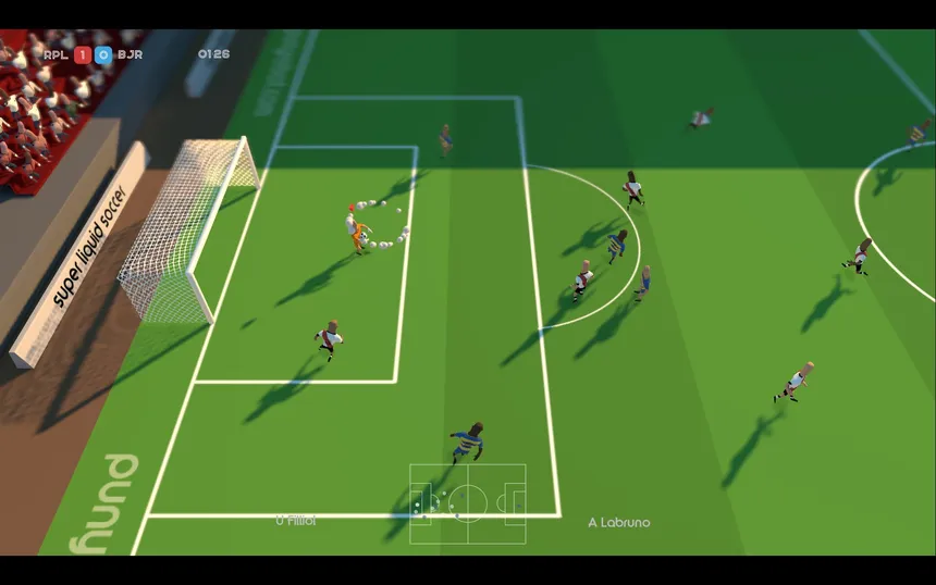 Скриншот 1 к игре Super Liquid Soccer