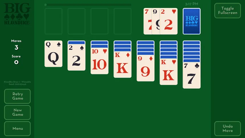 Скриншот 1 к игре Big Klondike - Classic Solitaire