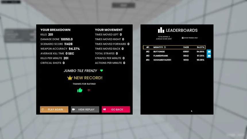 Скриншот 4 к игре Mightyy's FPS Aim Trainer