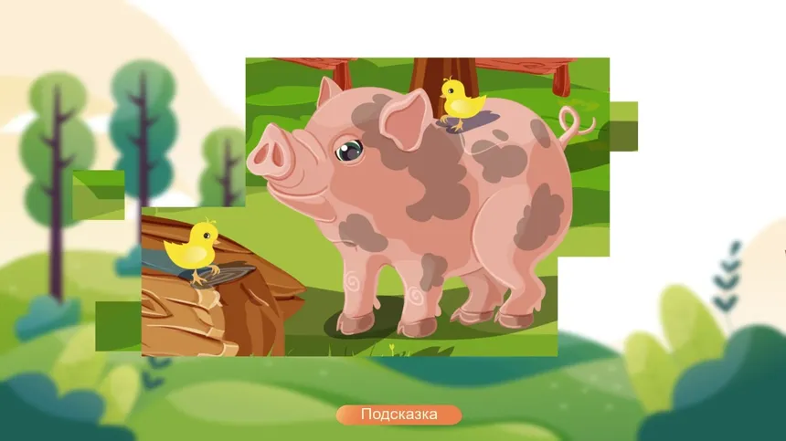 Скриншот 1 к игре Jigsaw With Animals
