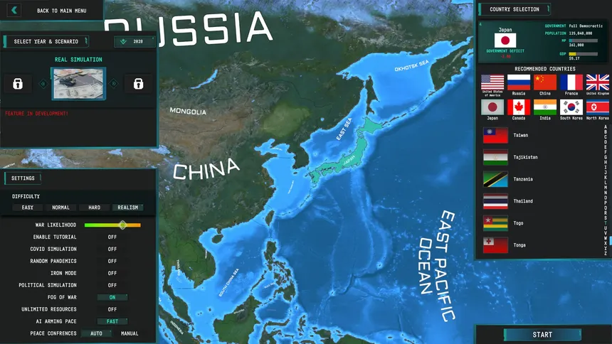 Скриншот 1 к игре World Warfare & Economics