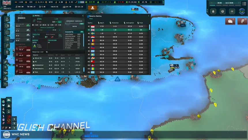 Скриншот 4 к игре World Warfare & Economics