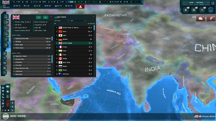 Скриншот 7 к игре World Warfare & Economics