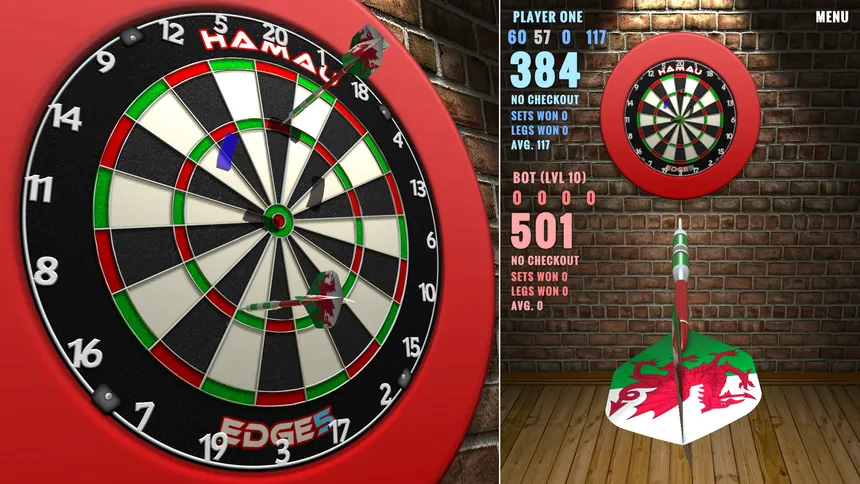 Скриншот 1 к игре Dan Sisal's 501 Darts Trainer