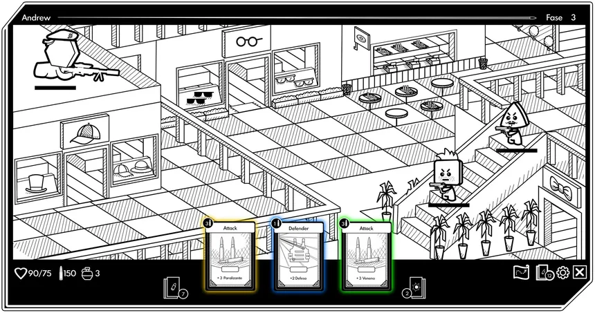 Скриншот 1 к игре Geometric Sniper - Card Game