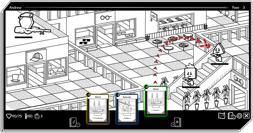 Скриншот 2 к игре Geometric Sniper - Card Game