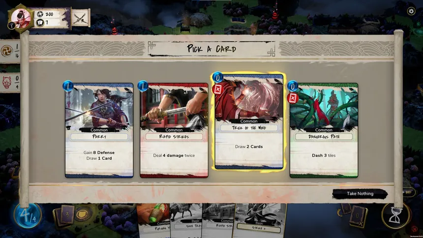Скриншот 3 к игре Mahokenshi - The Samurai Deckbuilder