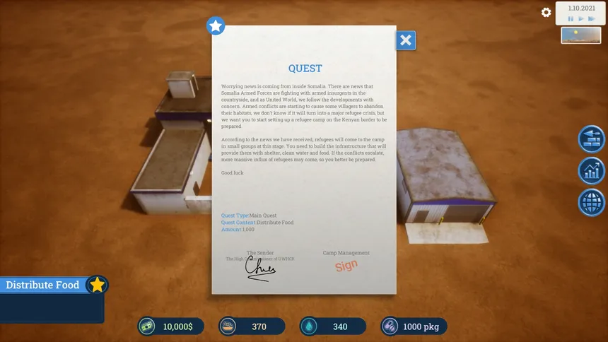 Скриншот 6 к игре Building Hope - Refugee Camp Simulator