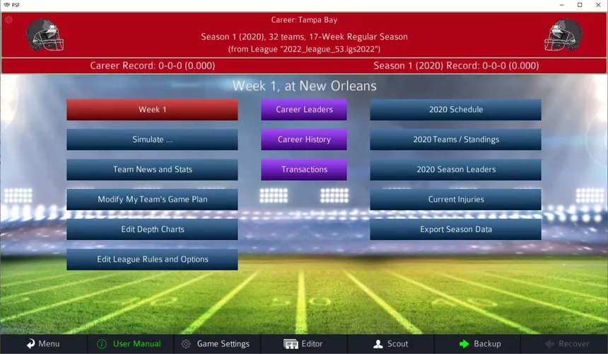 Скриншот 4 к игре Pro Strategy Football 2022