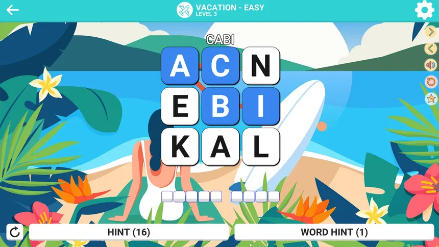 Скриншот 1 к игре Square Word: Summer Edition☀️