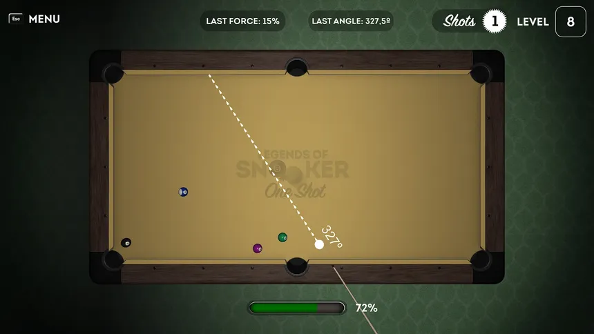 Скриншот 1 к игре Legends of Snooker: One Shot