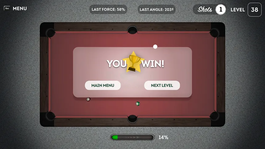 Скриншот 2 к игре Legends of Snooker: One Shot