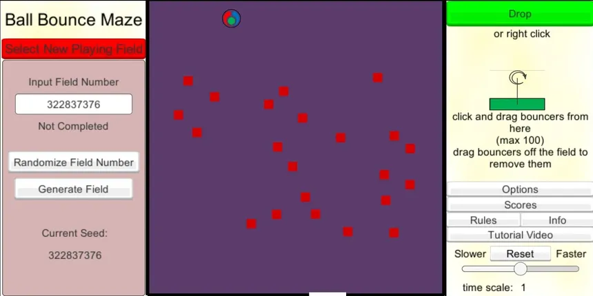 Скриншот 2 к игре Ball Bounce Maze