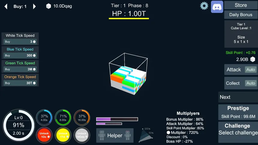 Скриншот 2 к игре Incremental Cubes