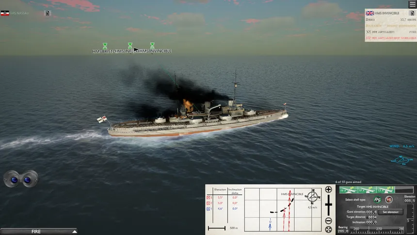 Скриншот 1 к игре Naval Hurricane