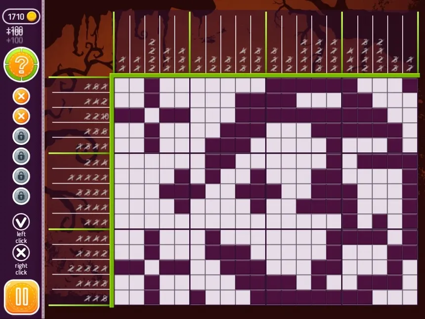 Скриншот 2 к игре Halloween Riddles Mysterious Griddlers