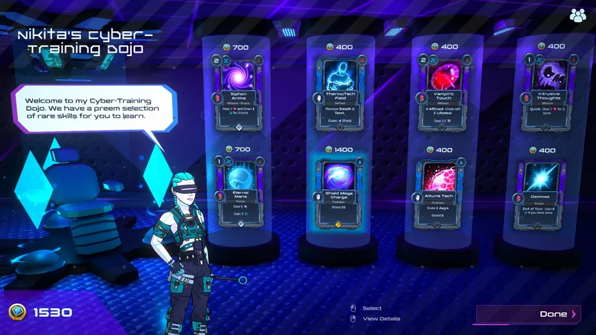 Скриншот 2 к игре Metroplex Zero: Sci-Fi Card Battler