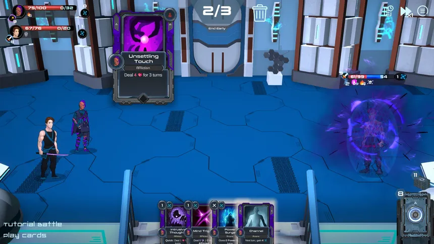 Скриншот 4 к игре Metroplex Zero: Sci-Fi Card Battler