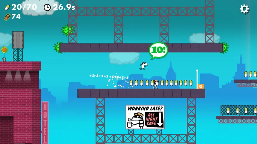 Скриншот 1 к игре Sneezeman: Escape From Planet Sneeze