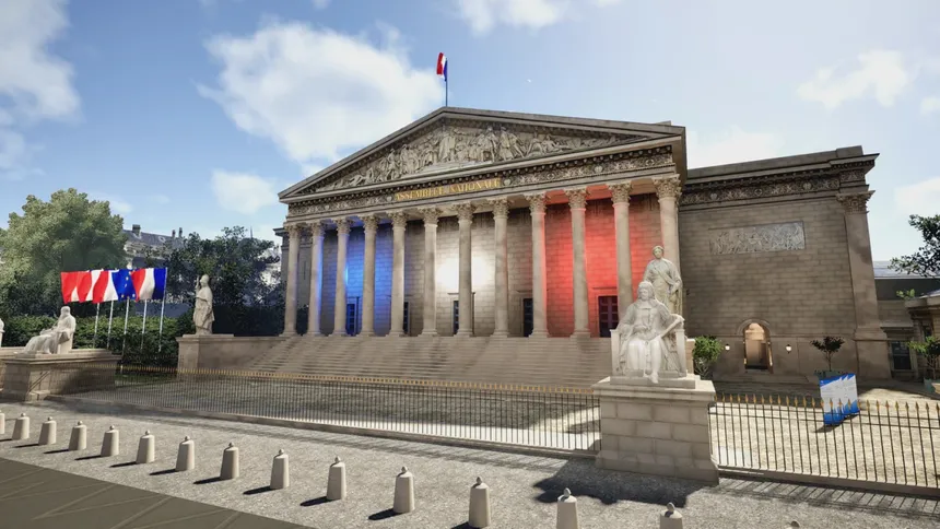 Скриншот 1 к игре Visite virtuelle de l'Assemblée nationale