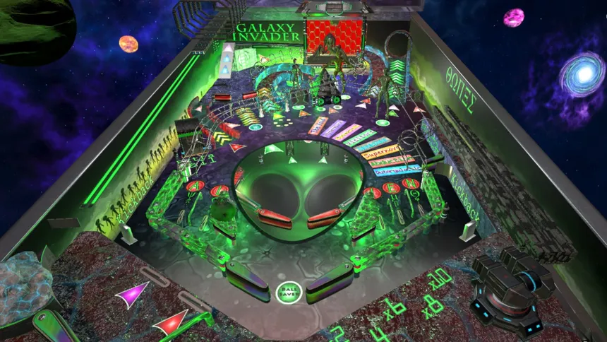 Скриншот 1 к игре Outergalactic Aliens Pinball
