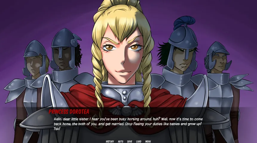Скриншот 1 к игре Sword Princess Amaltea - The Visual Novel
