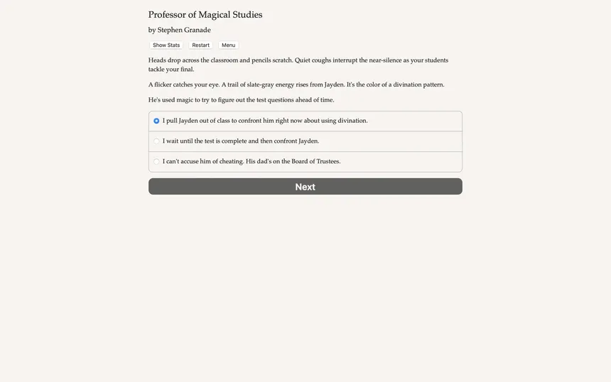 Скриншот 2 к игре Professor of Magical Studies