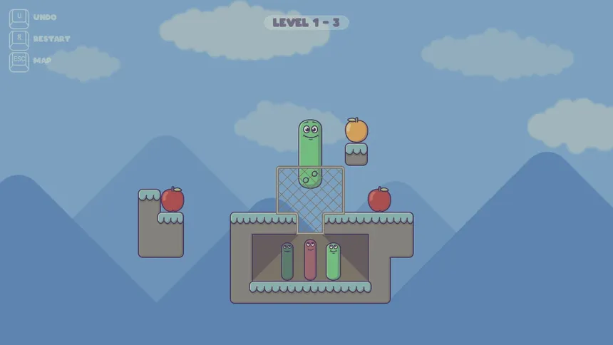 Скриншот 1 к игре Pushy Worm