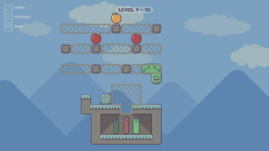 Скриншот 3 к игре Pushy Worm