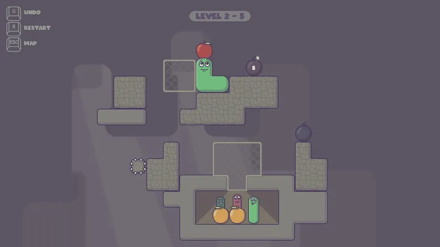 Скриншот 4 к игре Pushy Worm